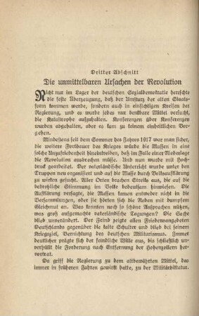 Dritter Abschnitt. Die unmittelbaren Ursachen der Revolution