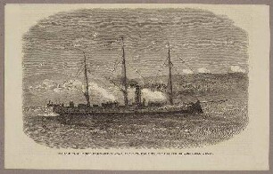 Düppel - dänisches Panzerschiff "Rolf Krake" im Wenningbund 1864