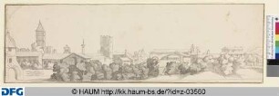 Ansicht von Rom nahe der Porta del Popolo