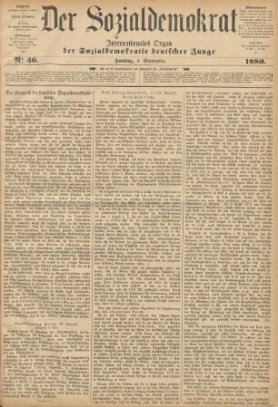 No 36. Sonntag, 5. September. 1880.
