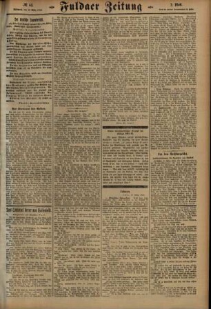 Zweite Ausgabe vom Mittwoch, den 17. März 1915.
