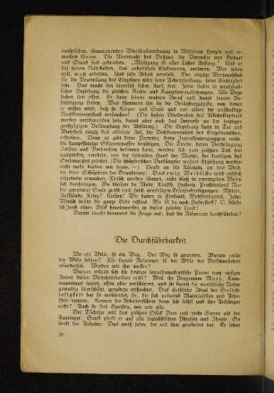 Die Durchführbarkeit