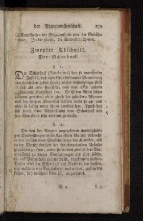 Zweyter Abschnitt. Der Scharbock.