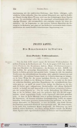 Zweites Kapitel: Die Renaissance in Italien