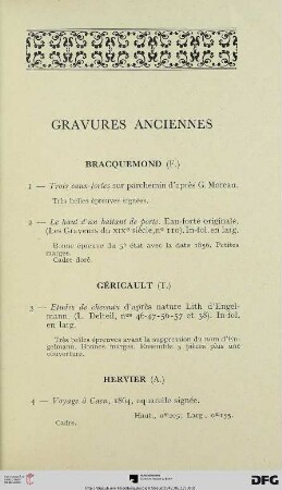 Gravures anciennes (Nr. 1-52)