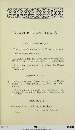 Gravures anciennes (Nr. 1-52)