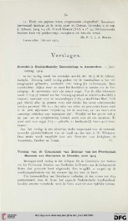 Verslagen