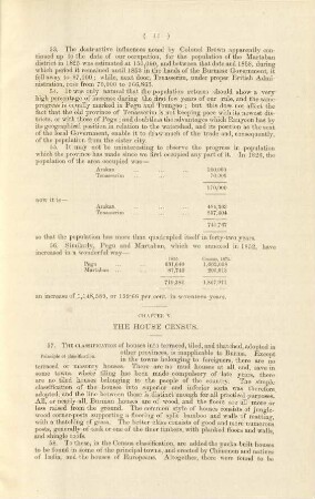 Chapter V. The house census