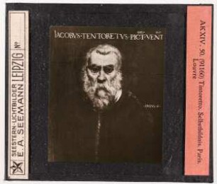 Tintoretto: Selbstbildnis. Paris, Louvre (Reihe AK XIV, Nr. 50, Seestern-Nr. 91160)
