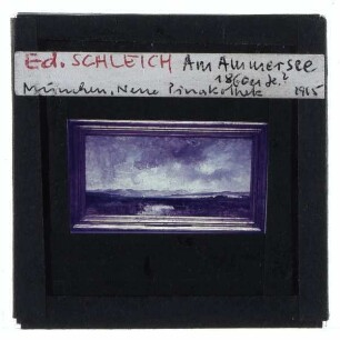 Schleich d.Ä., Ammersee mit Blick auf das Gebirge)