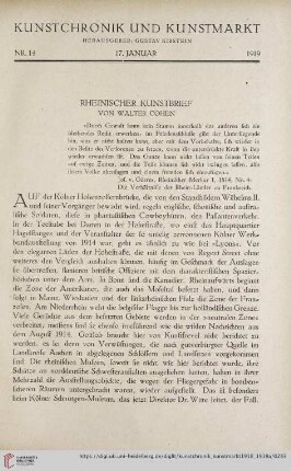 Rheinischer Kunstbrief
