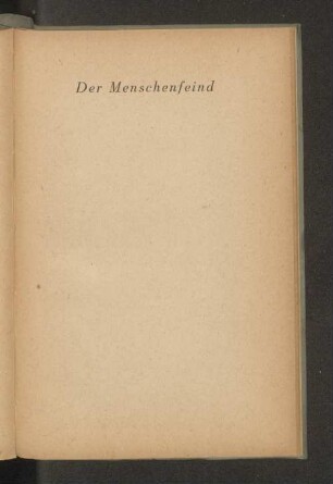 Der Menschenfeind