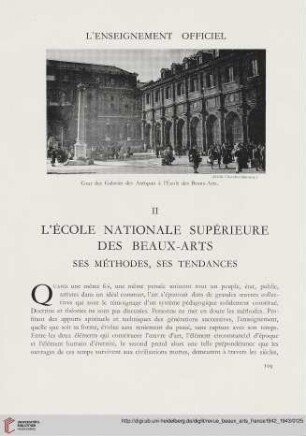 L'école nationale supérieure des beaux-arts : ses méthodes, ses tendances