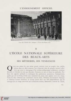 L'école nationale supérieure des beaux-arts : ses méthodes, ses tendances
