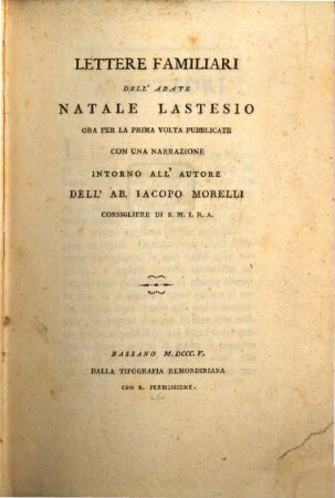 Lettere familiari