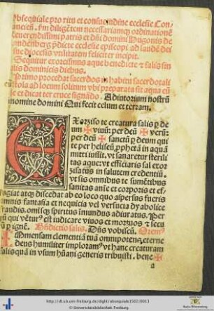 Exorcismus aque benedicte et salis