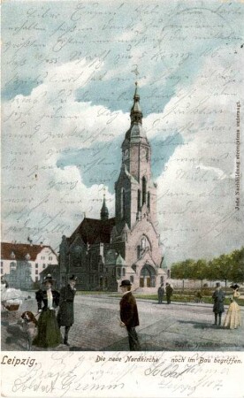 Leipzig. Die neue Nordkirche - noch im Bau begriffen