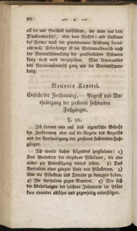 Neuntes Kapitel. Gefecht der Zerstreuung, - Angriff und Vertheidigung der zerstreut fechtenden Fußgänger