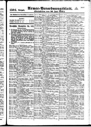 1504.Ausgabe. Samstag, 16. Juni 1917