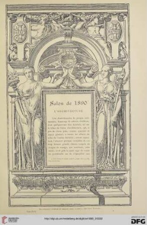 16: Salon de 1890 : l'architecture