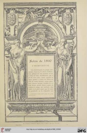 16: Salon de 1890 : l'architecture