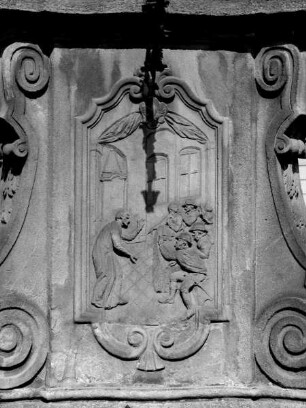Johannes Sarkander Brunnen — Relief