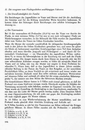 II. Die exogenen vom Fluchtgeschehen unabhängigen Faktoren