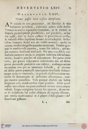 Observatio LXIV