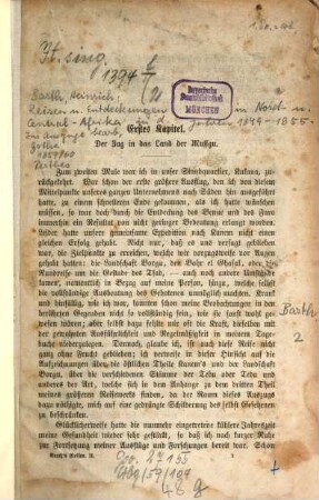 Reisen und Entdeckungen in Nord- und Central-Afrika : in den Jahren 1849 bis 1855. 2