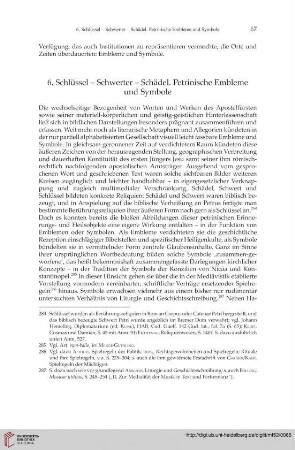 6. Schlüssel – Schwerter – Schädel. Petrinische Embleme und Symbole