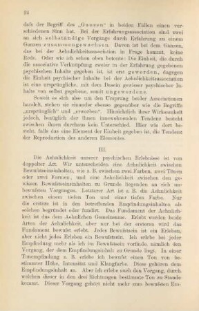 III. [Abschnitt. Fundamente der Aehnlichkeit]