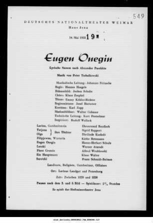 Eugen Onegin