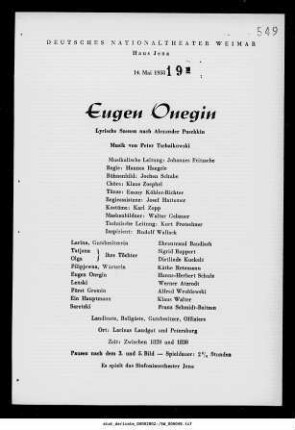 Eugen Onegin