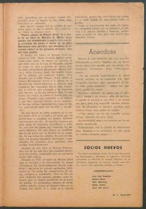 Socios nuevos