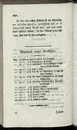 Verzeichniß einiger Druckfehler.