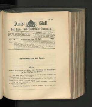 No. 179, 19. Juli 1917