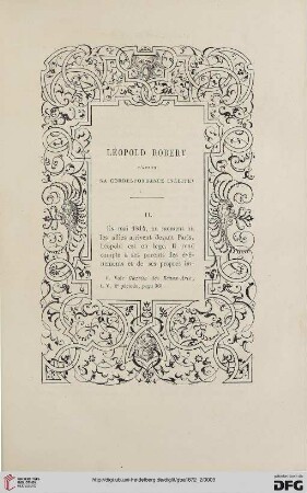 2. Pér. 6.1872: Léopold Robert d'après sa correspondance inédite, 2