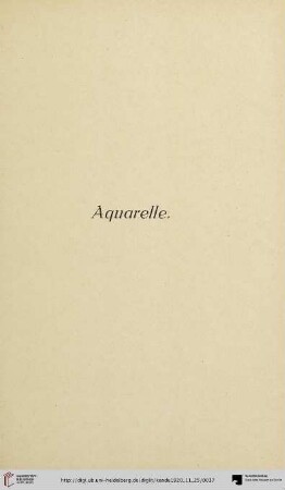 Aquarelle (Nr. 94-100)