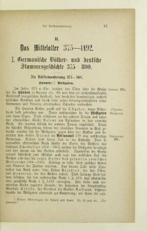 B. Das Mittelalter 375-1492