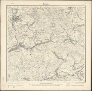 Meßtischblatt 52 : Pulsnitz, 1912 : Pulsnitz. - Aufgen. 1902, hrsg. 1905, einz. Nachtr. 1912. - 1:25000. - Leipzig, 1912. - 1 Kt.