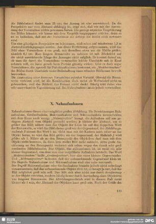 X. Nahaufnahmen