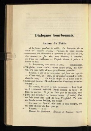 Dialogues bourbonnais