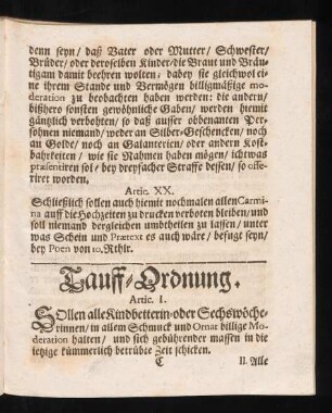 Tauff-Ordnung.