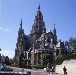 Frankreich/Département Calvados. Bayeux, Rue du Général de Dais 4. Kathedrale Notre-Dame. Außenansicht