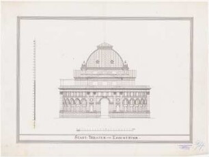Stadttheater (auch: Grillo-Theater), Essen: Rückansicht