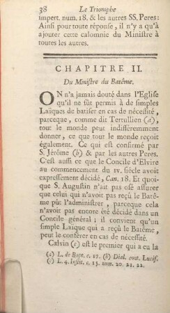 Chapitre II. Du Ministre du Bateme.