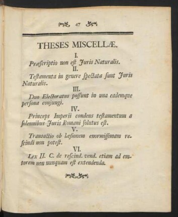 Theses Miscellae