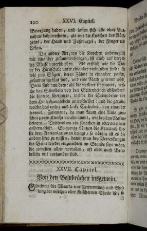 XXVII. Capitel. Von den Beinbrüchen insgemein.