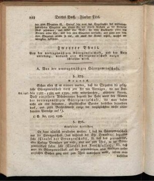 Zweyter Theil. Von der vertragsmäßigen Gütergemeinschaft ...