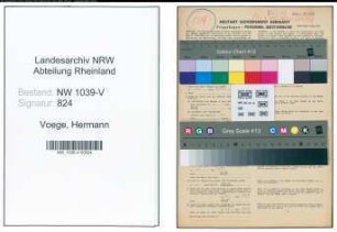 Entnazifizierung Hermann Voege , geb. 27.08.1919 (Postfacharbeiter)